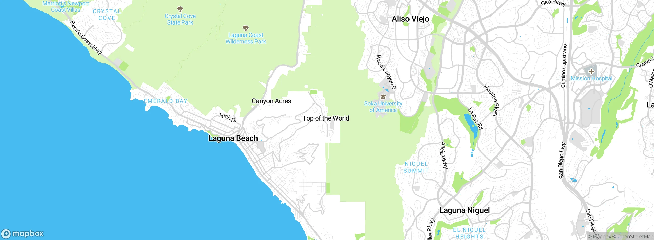 Map showing approximate location