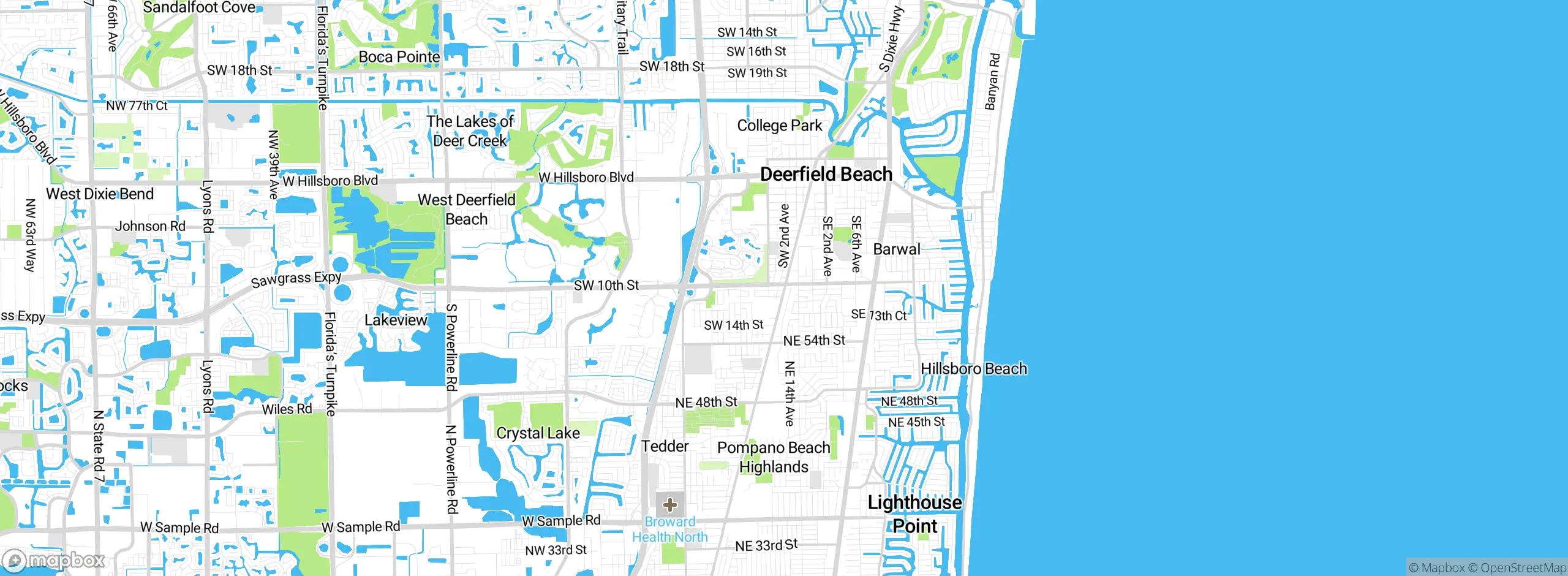 Map showing approximate location