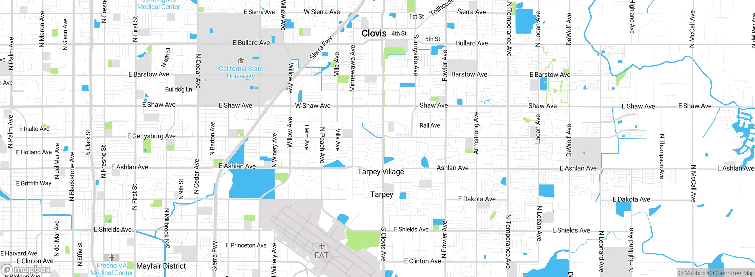 Map showing approximate location