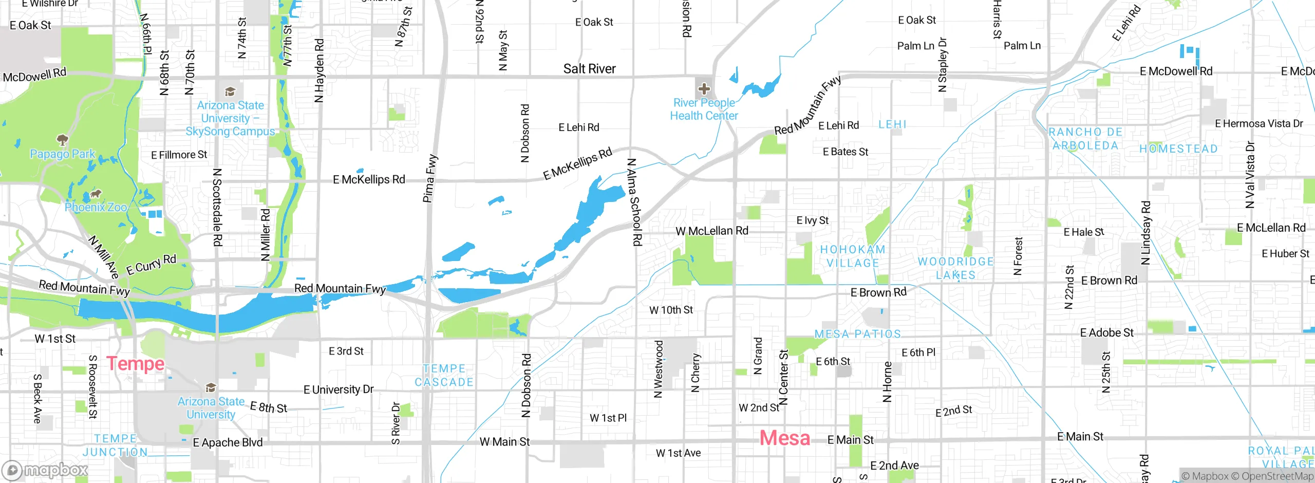 Map showing approximate location