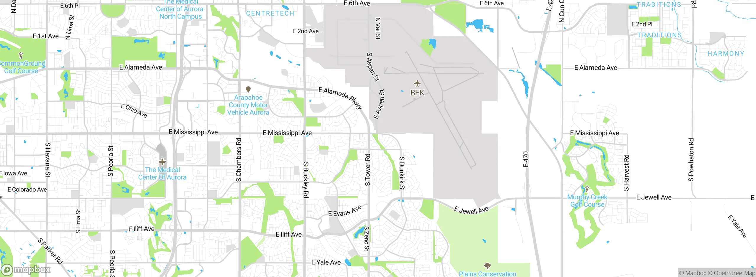 Map showing approximate location
