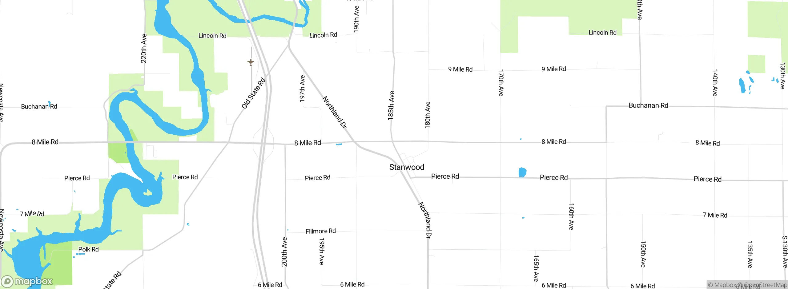Map showing approximate location