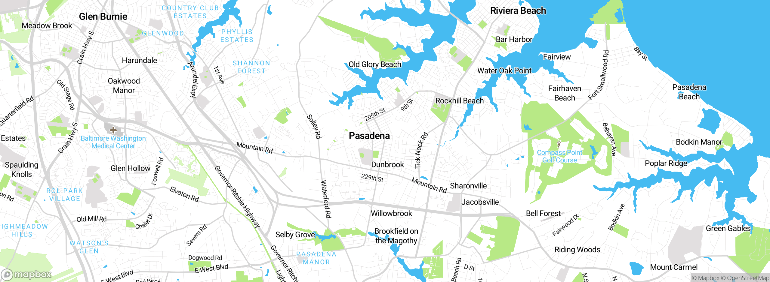 Map showing approximate location