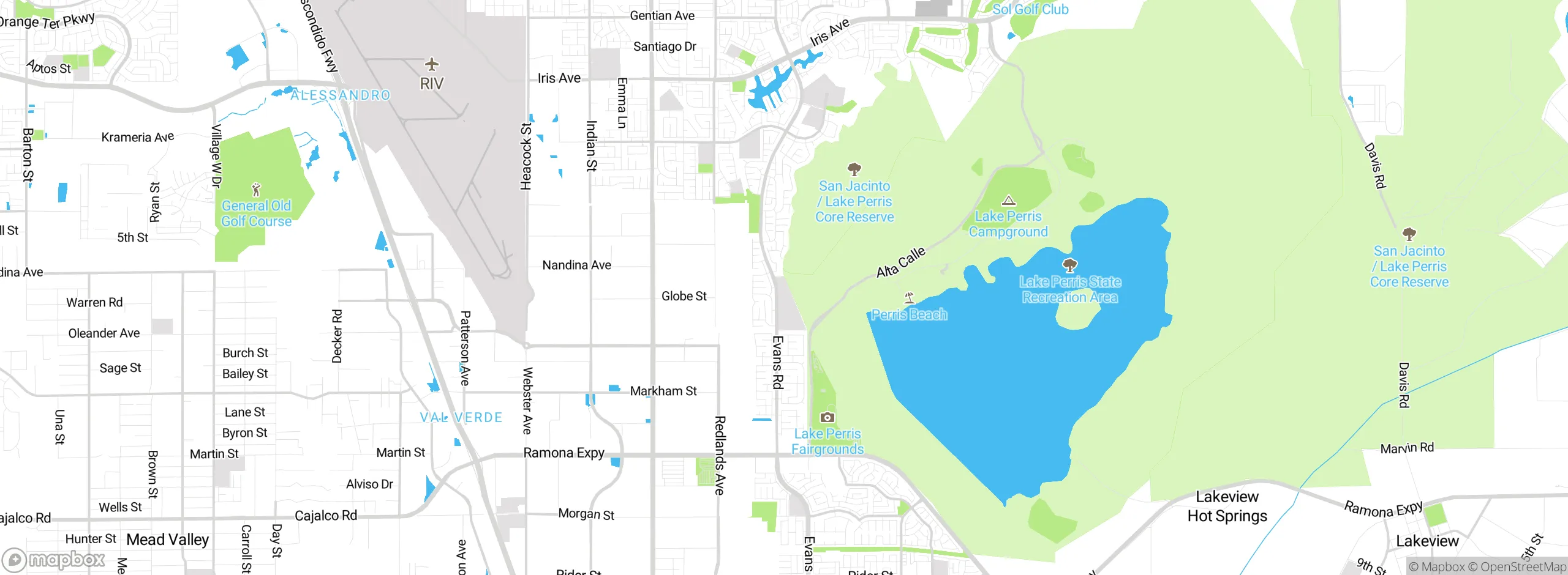 Map showing approximate location