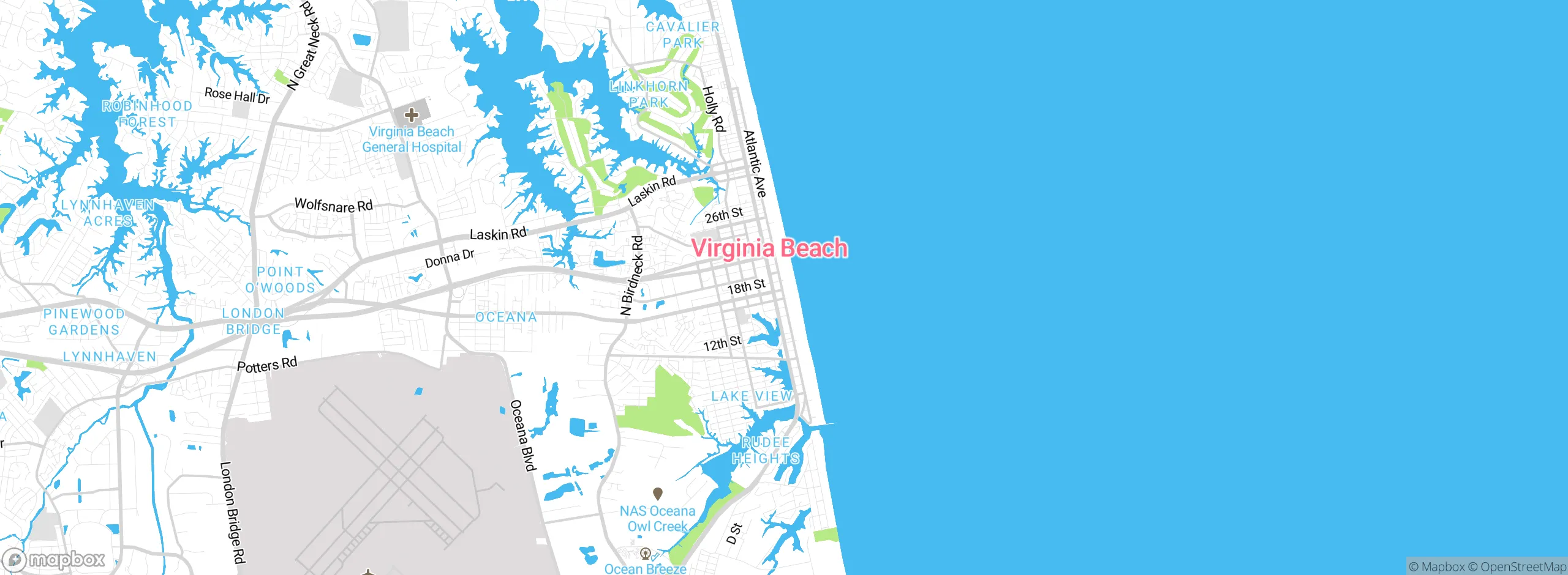 Map showing approximate location