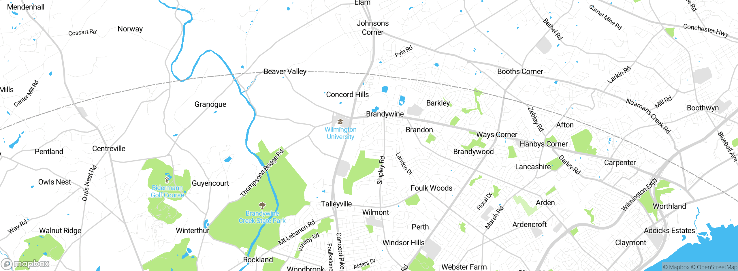 Map showing approximate location