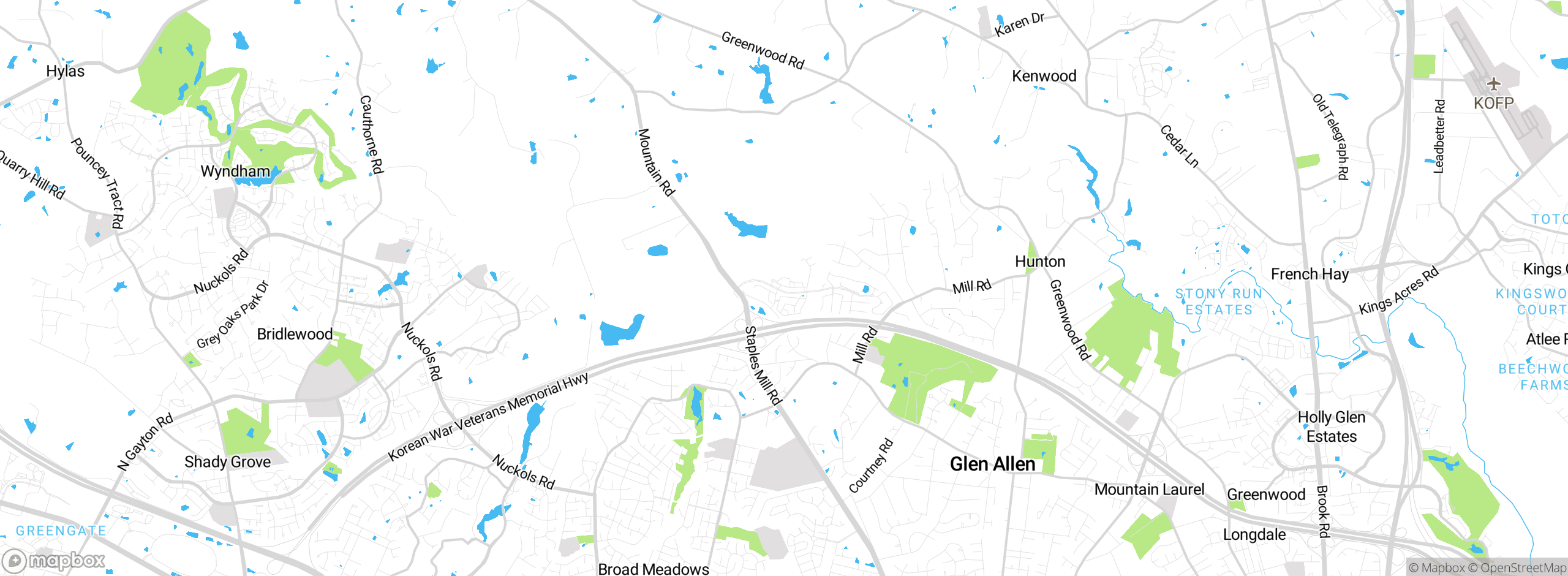 Map showing approximate location