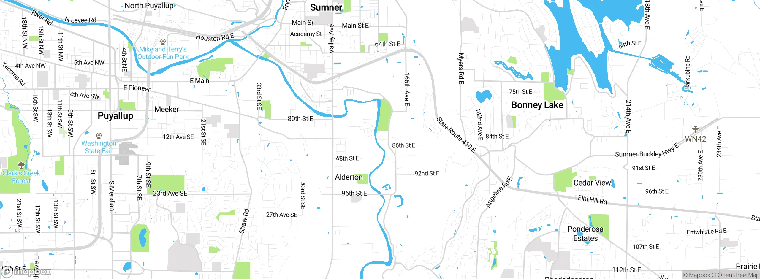 Map showing approximate location