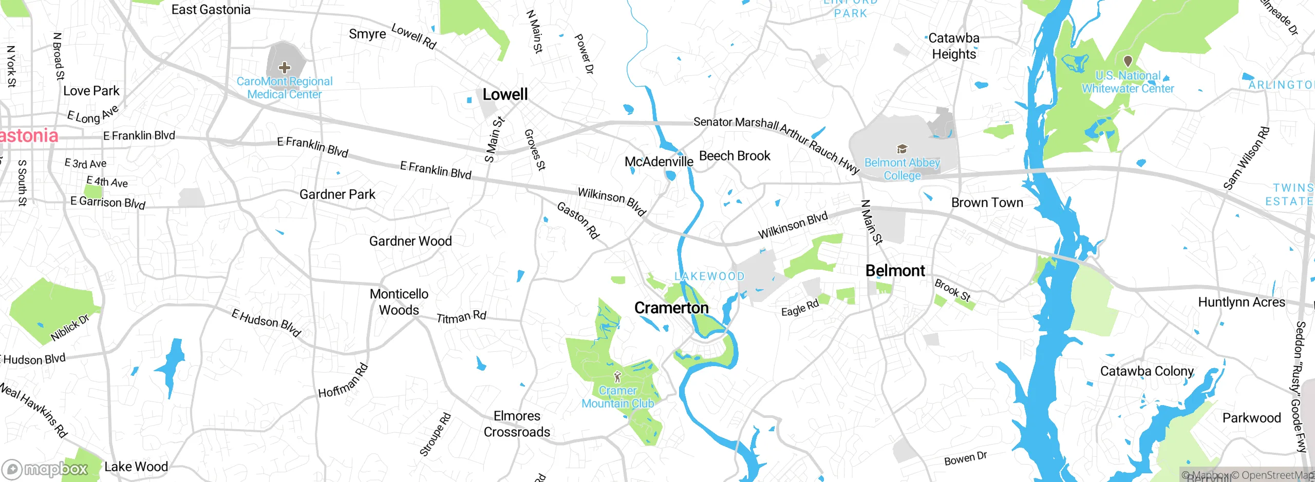 Map showing approximate location