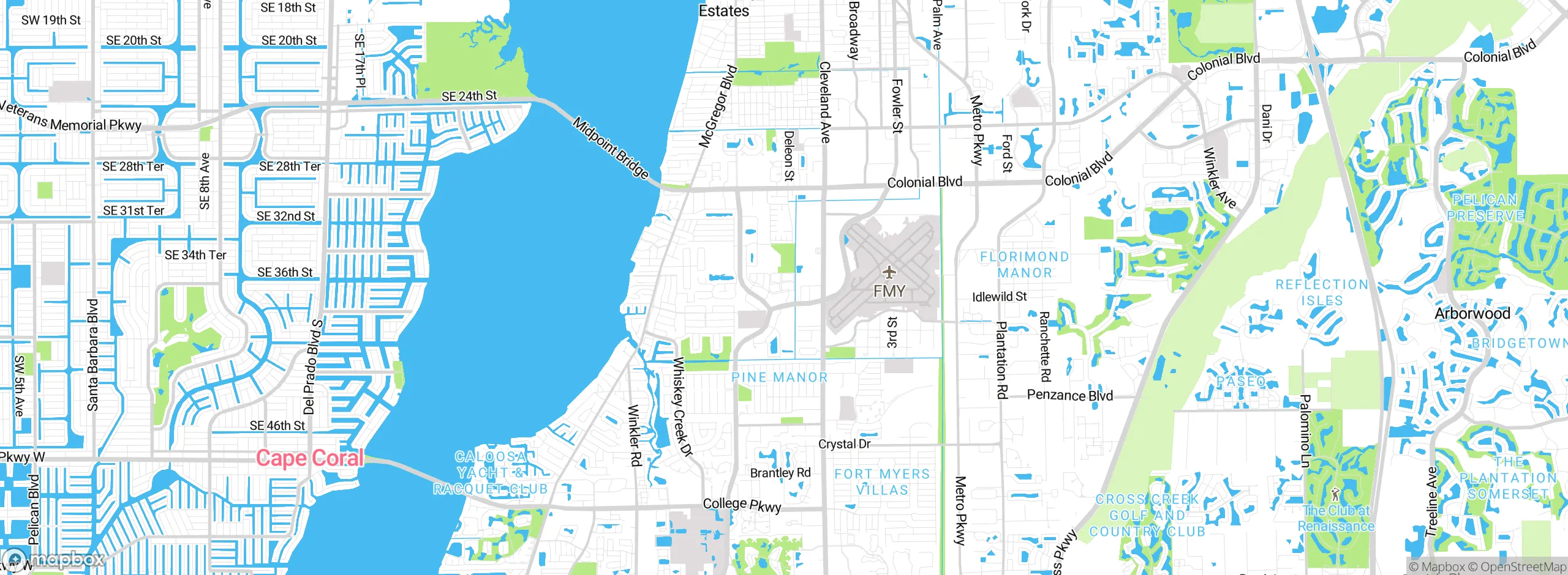 Map showing approximate location