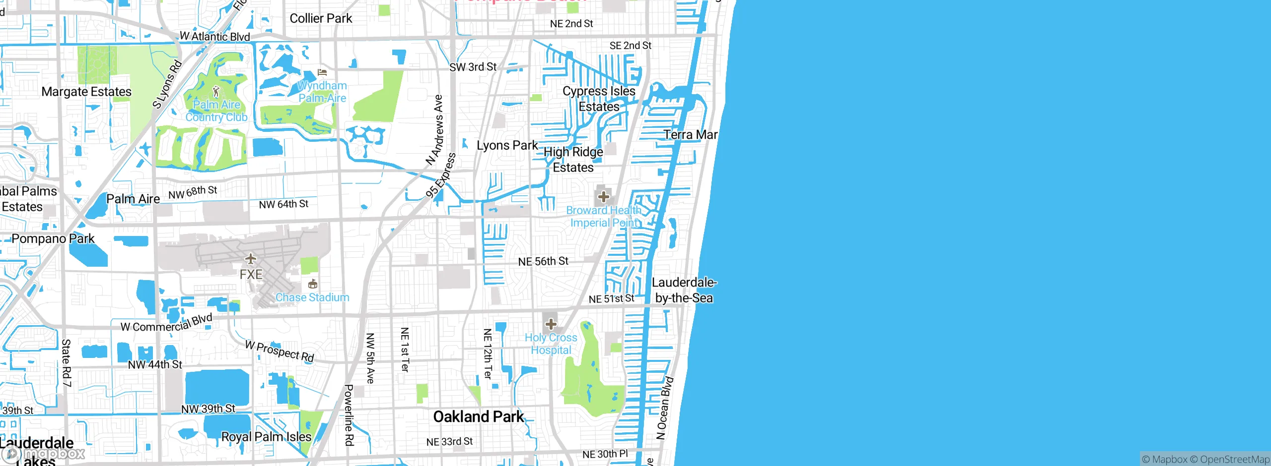 Map showing approximate location