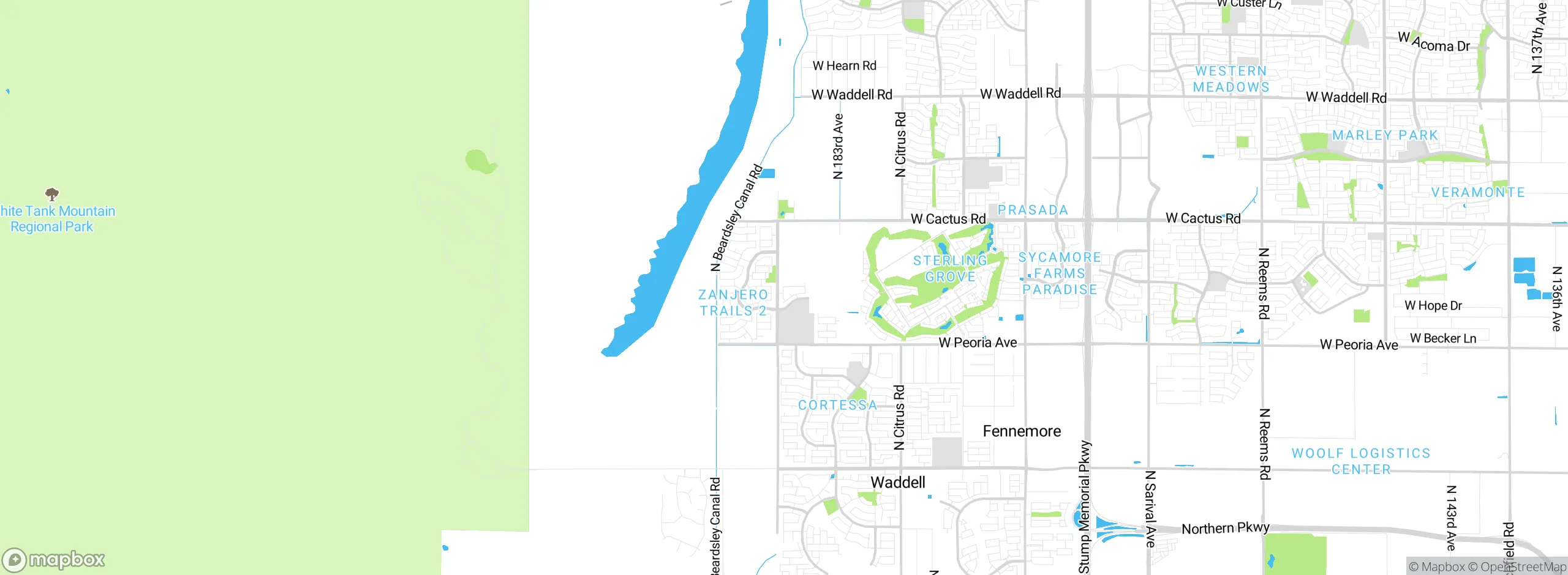 Map showing approximate location