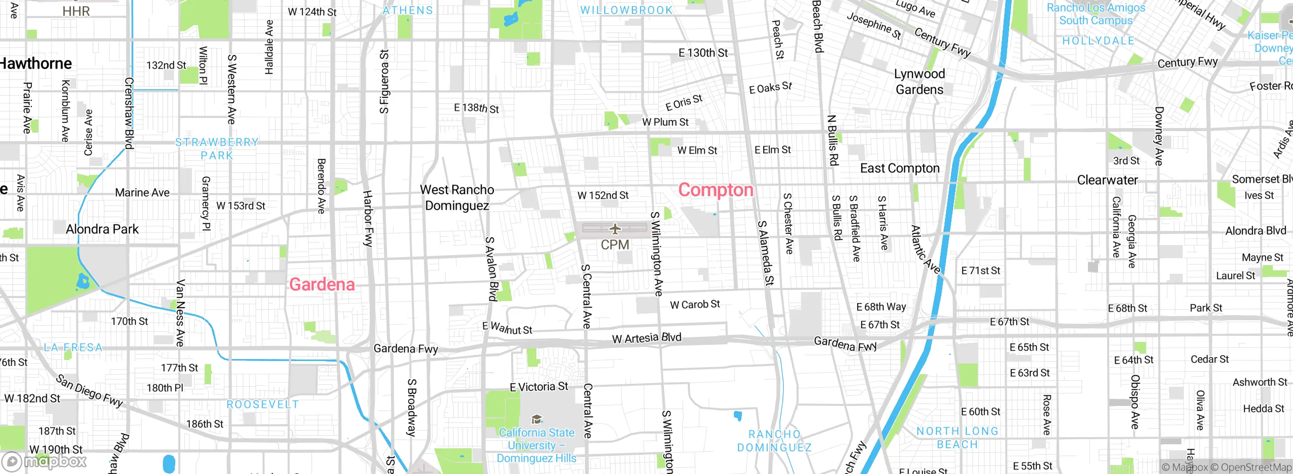 Map showing approximate location