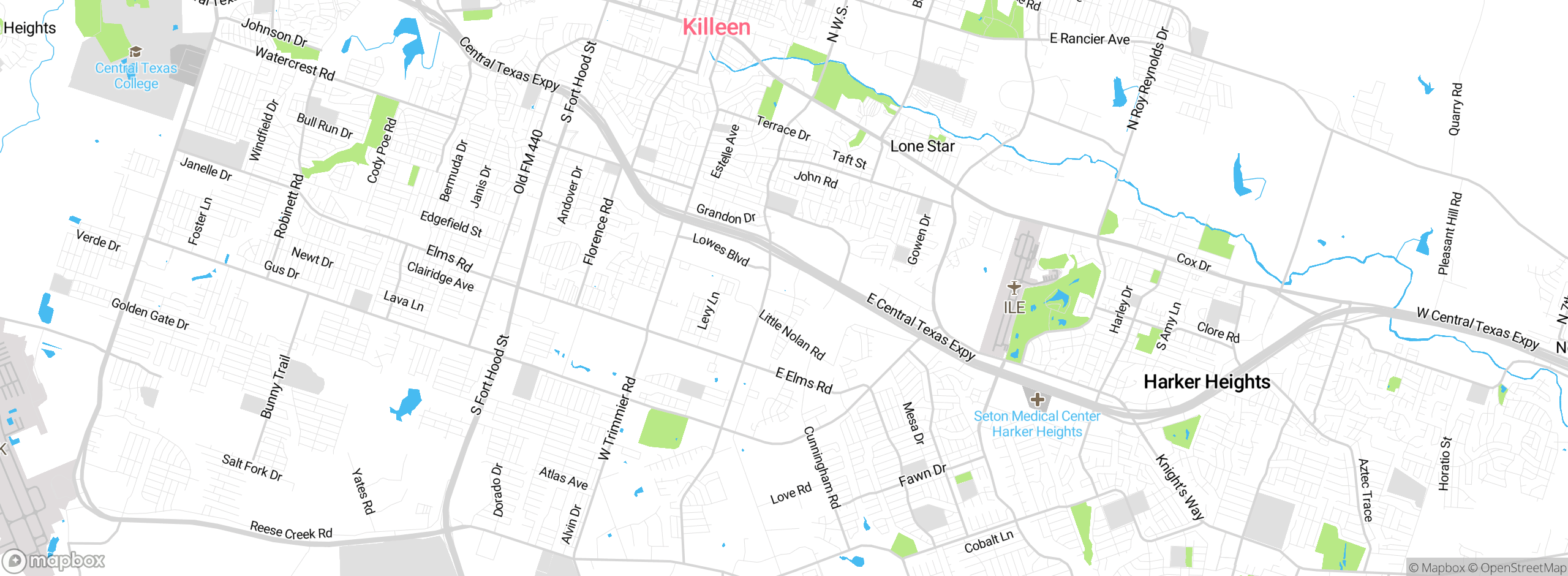 Map showing approximate location