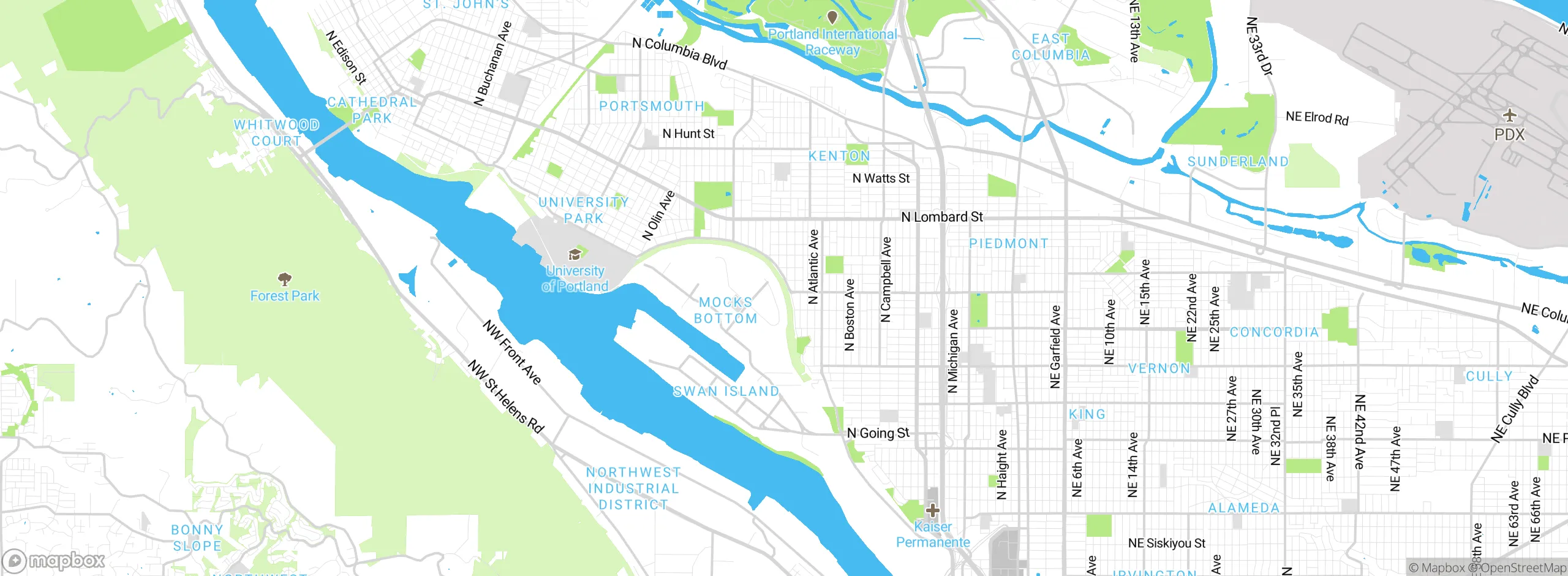 Map showing approximate location