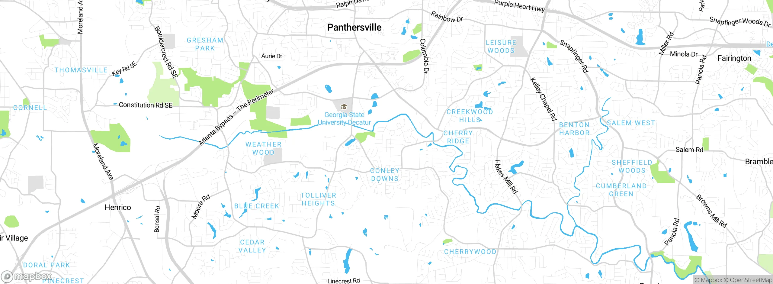 Map showing approximate location