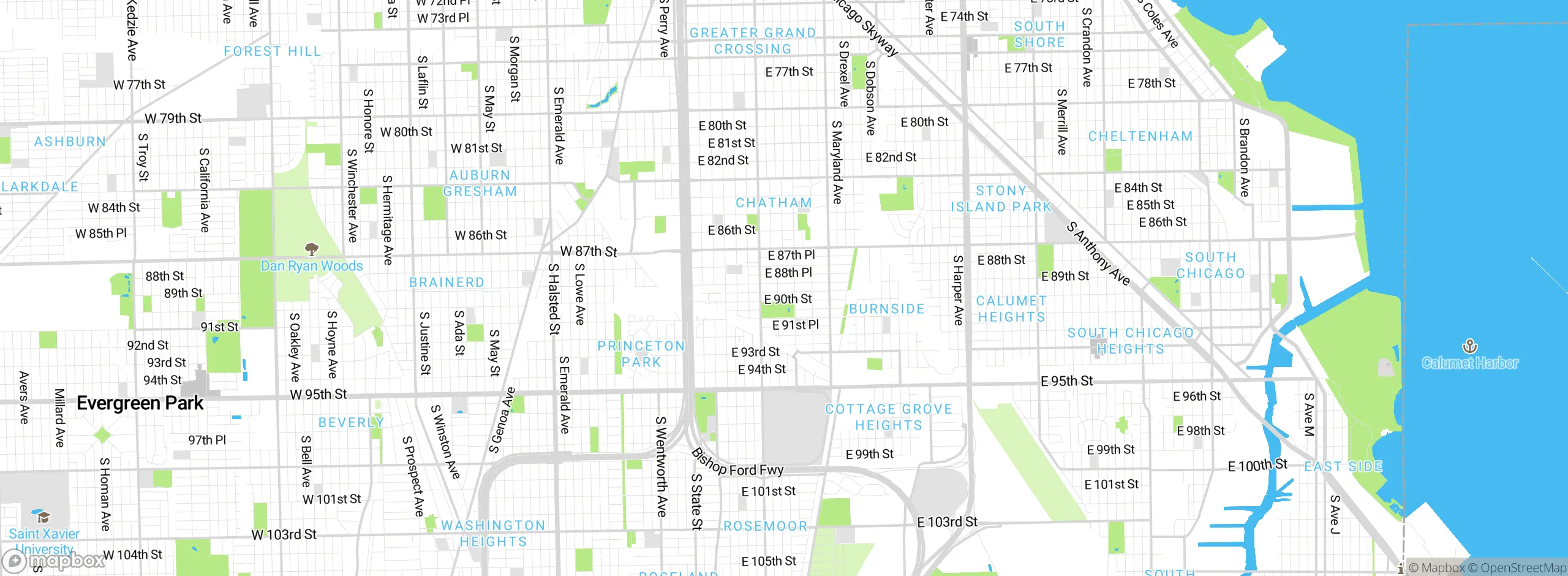 Map showing approximate location