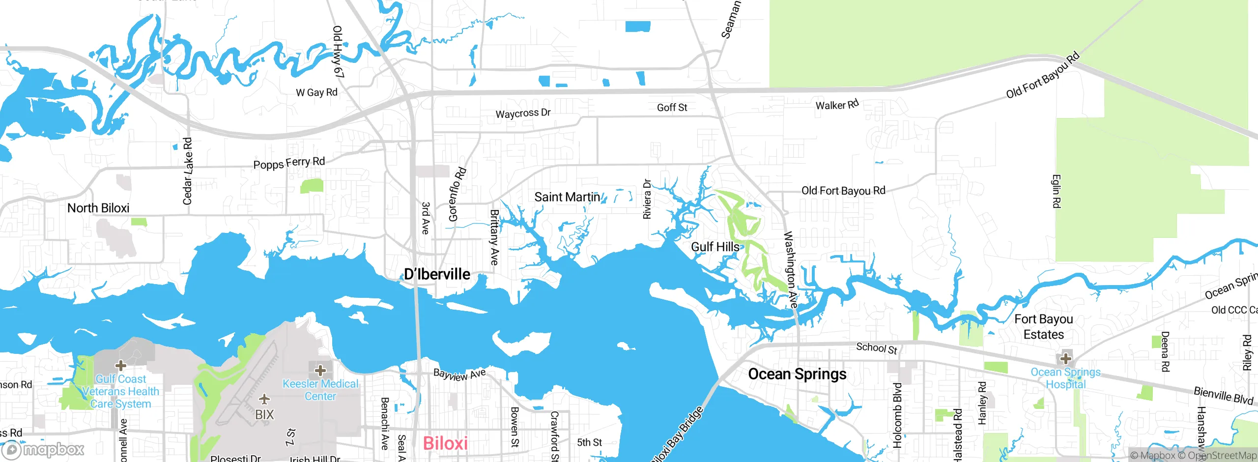 Map showing approximate location