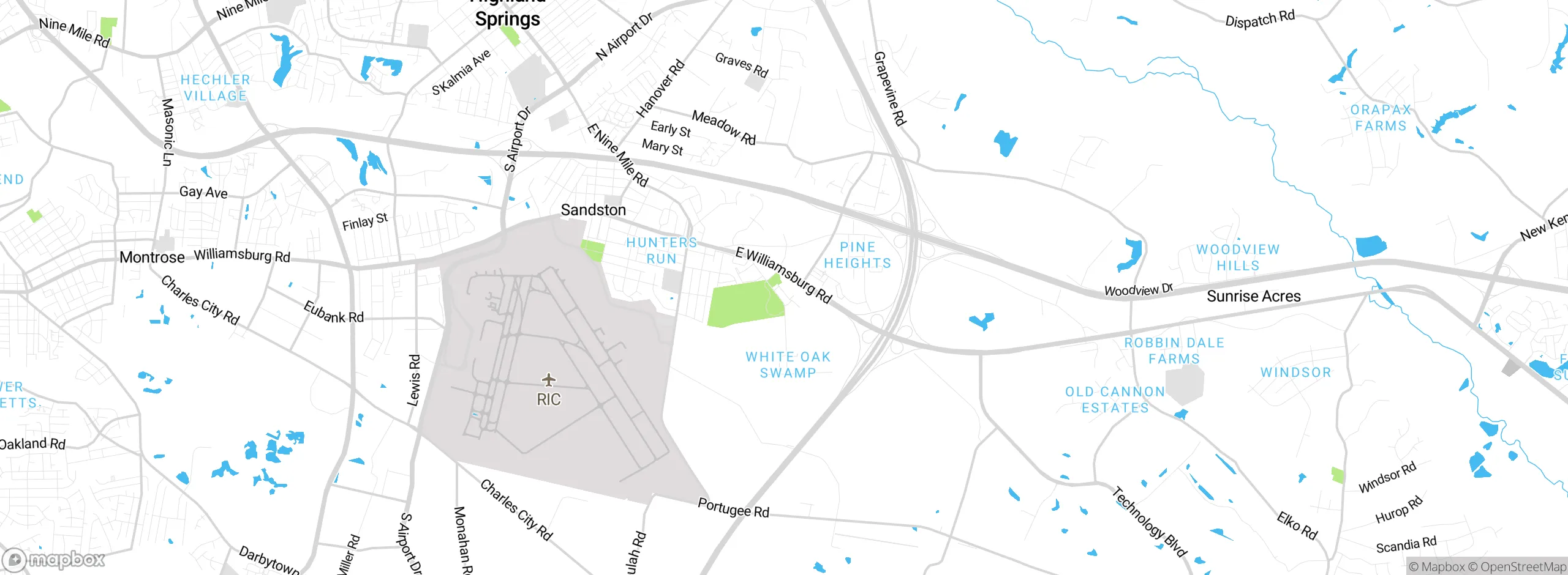 Map showing approximate location