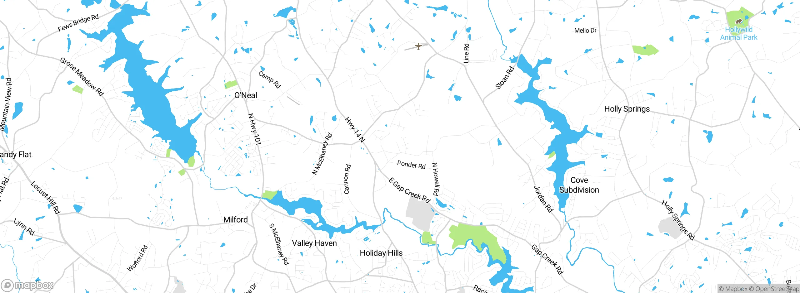 Map showing approximate location