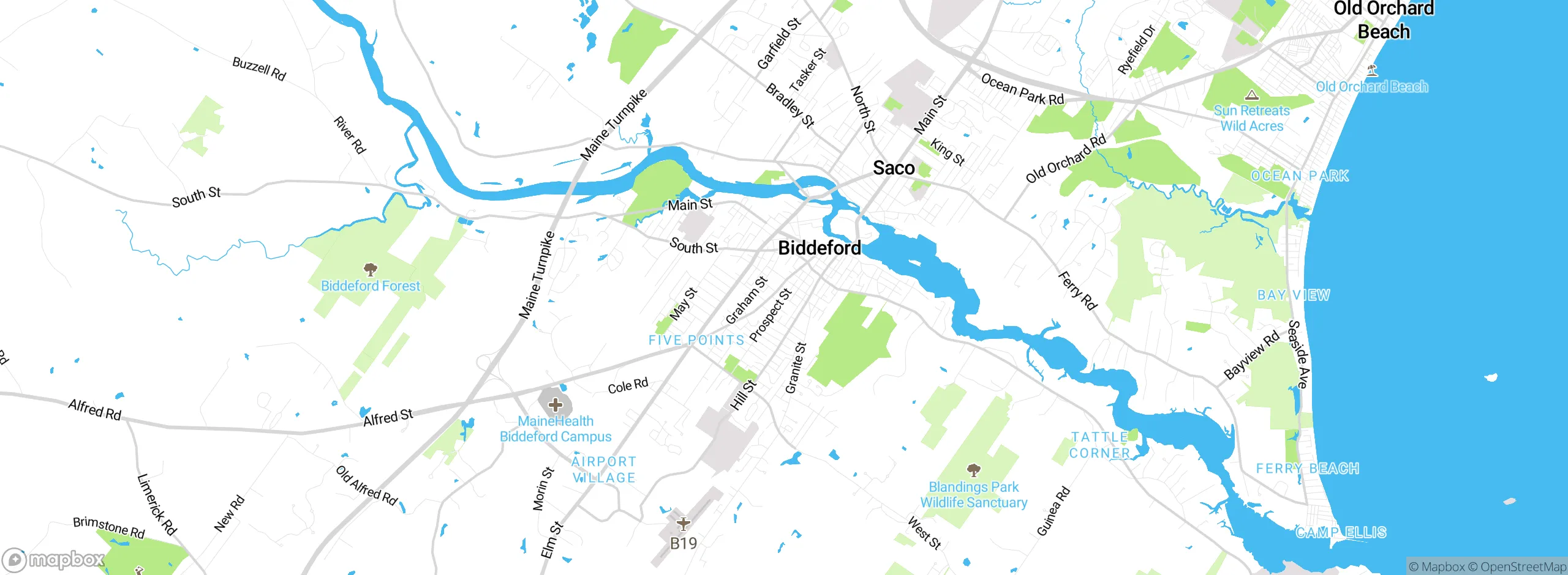 Map showing approximate location