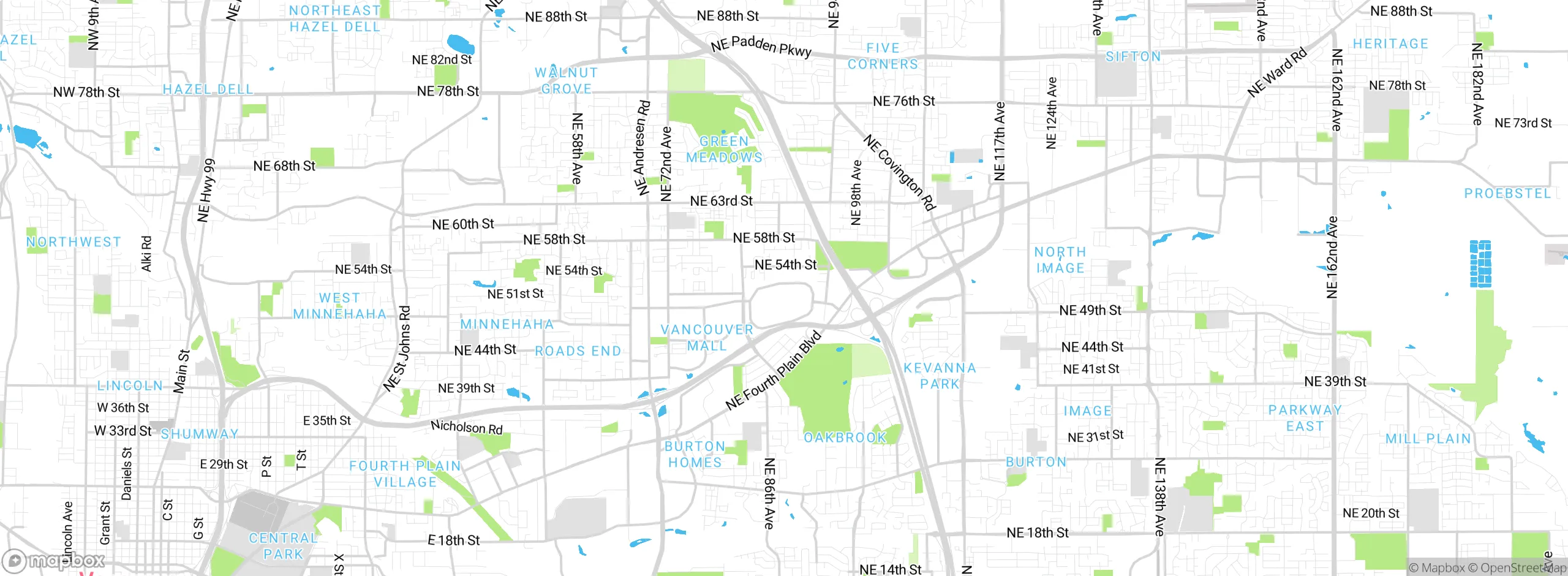 Map showing approximate location