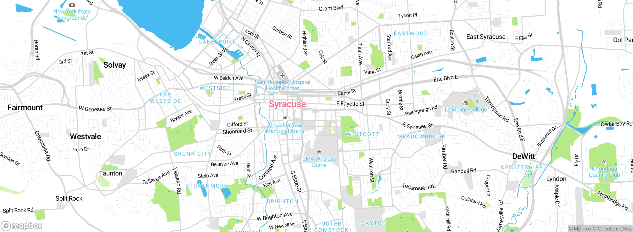 Map showing approximate location