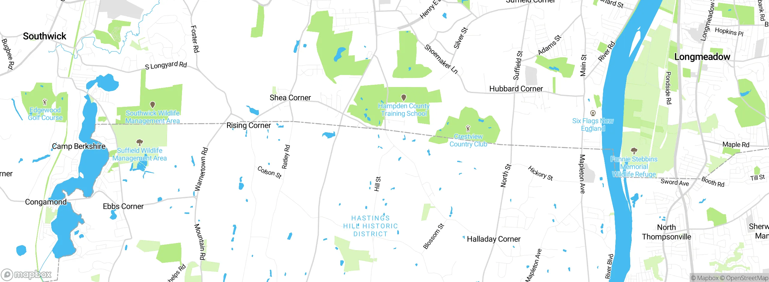 Map showing approximate location