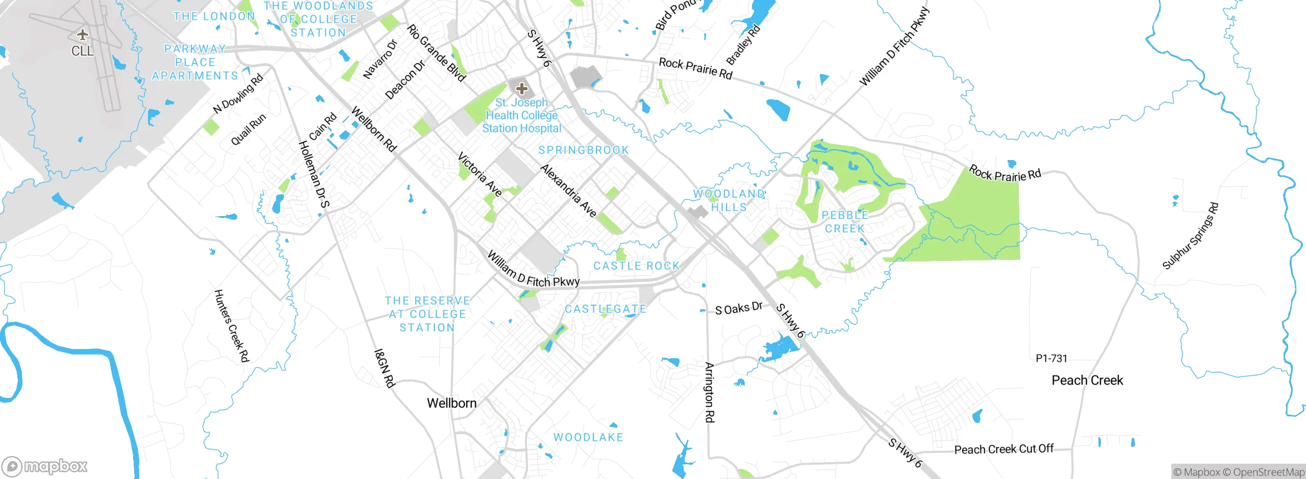 Map showing approximate location