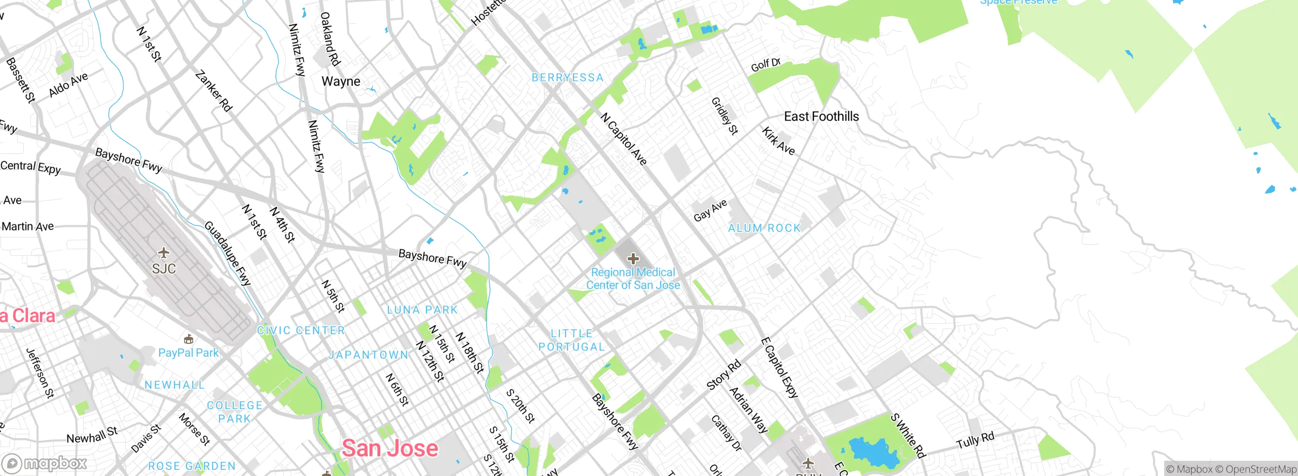 Map showing approximate location