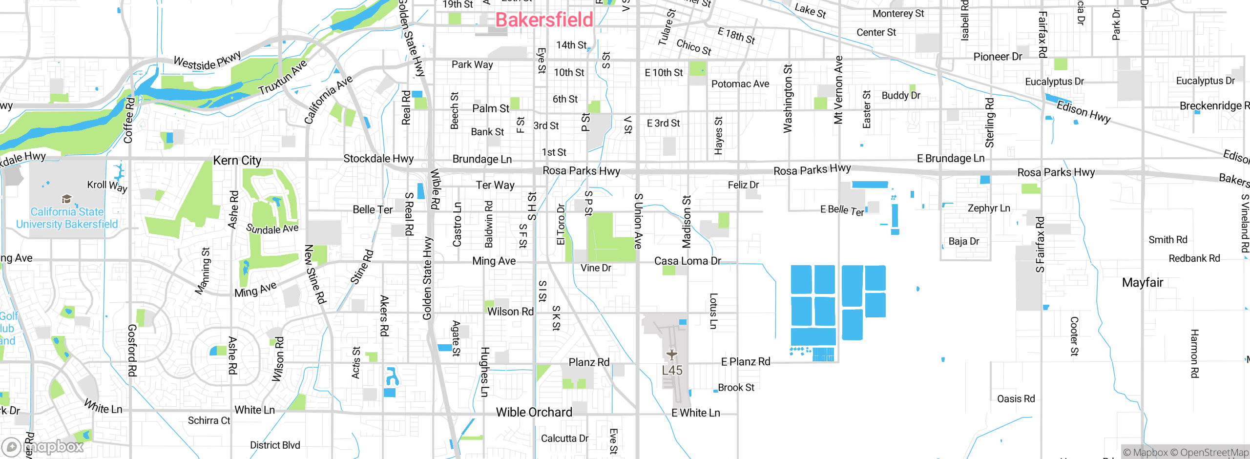 Map showing approximate location