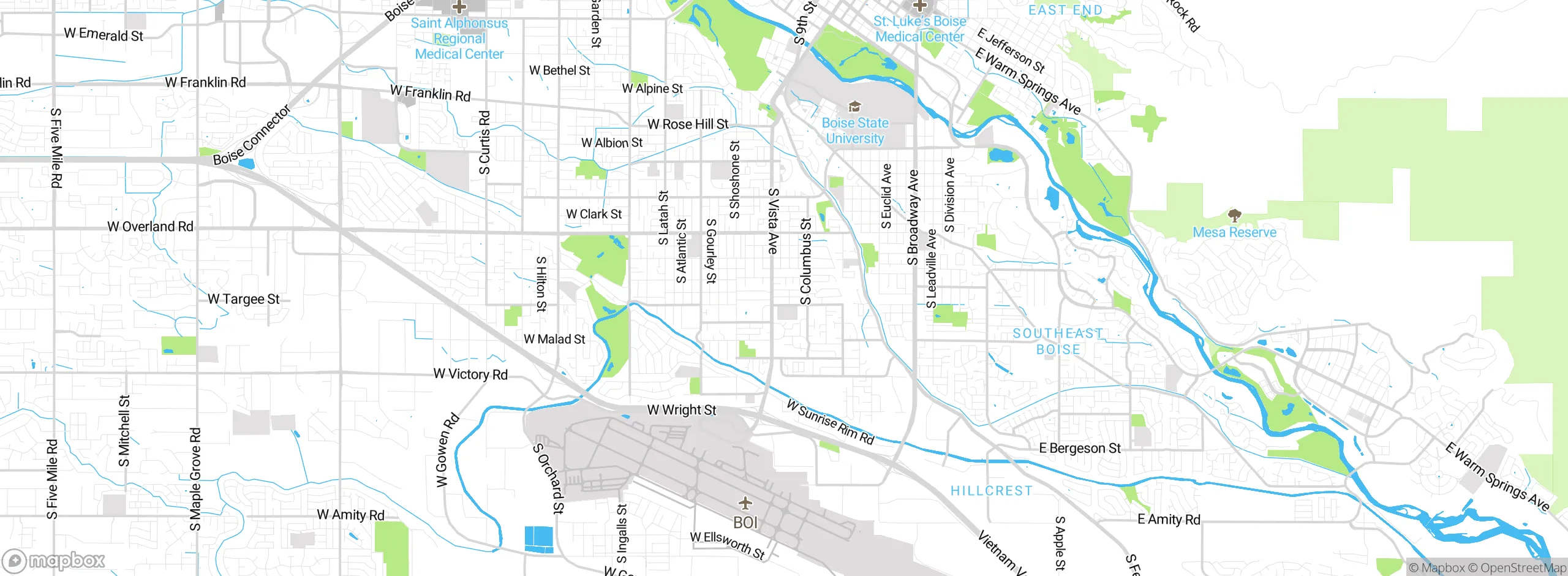 Map showing approximate location