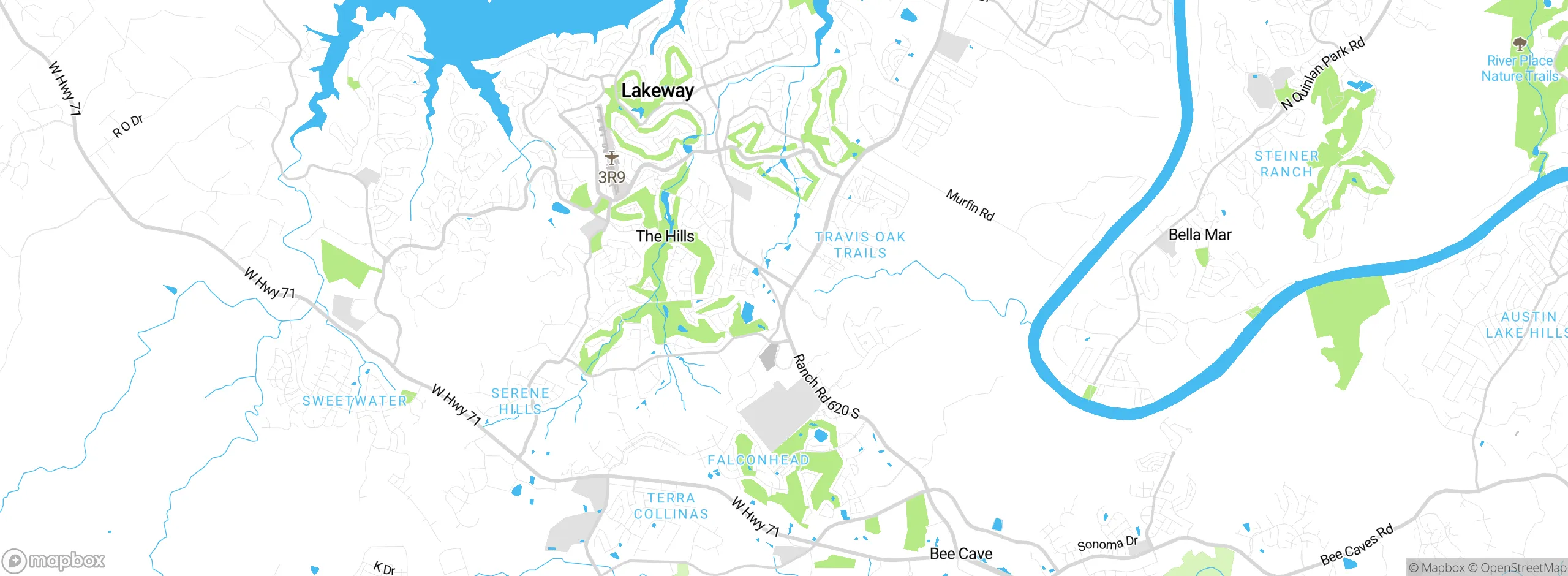 Map showing approximate location