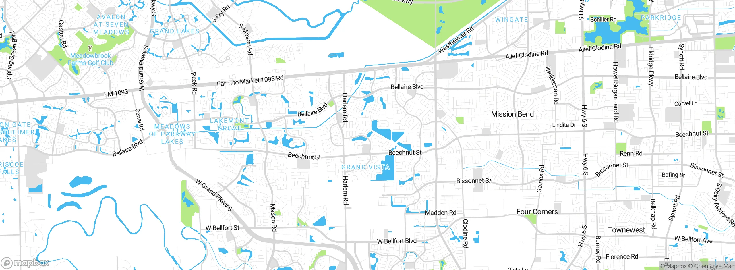 Map showing approximate location