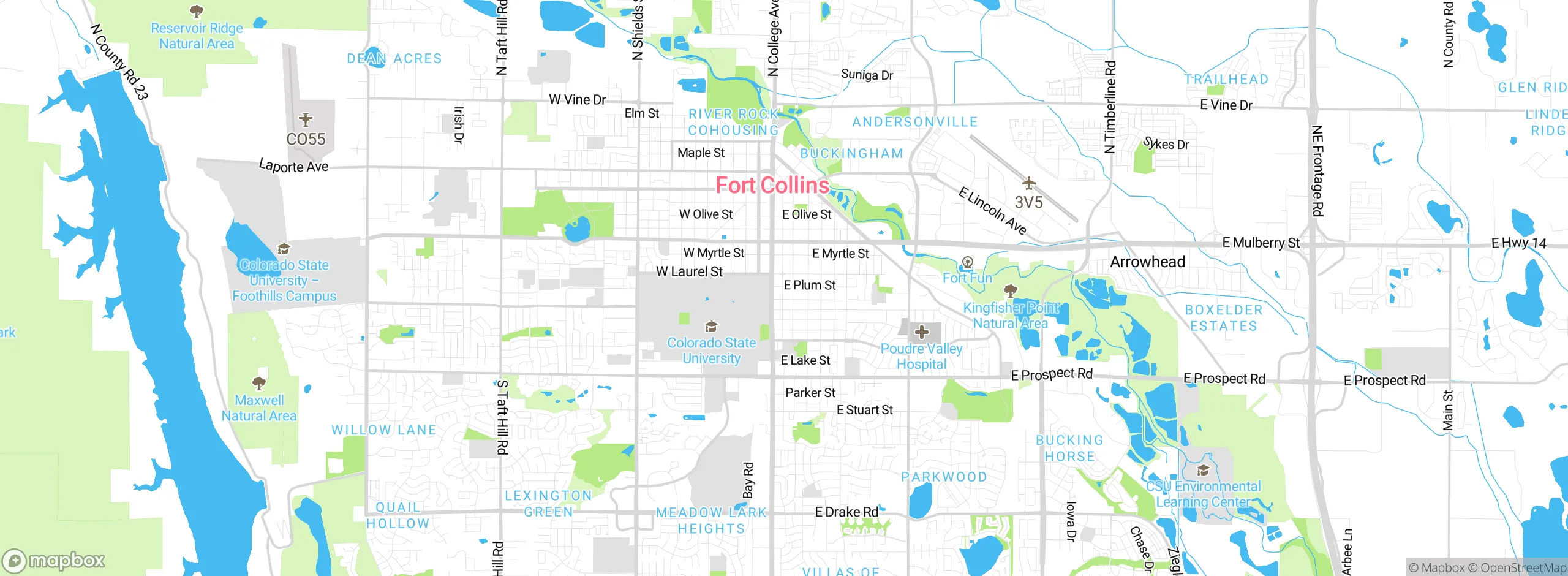 Map showing approximate location