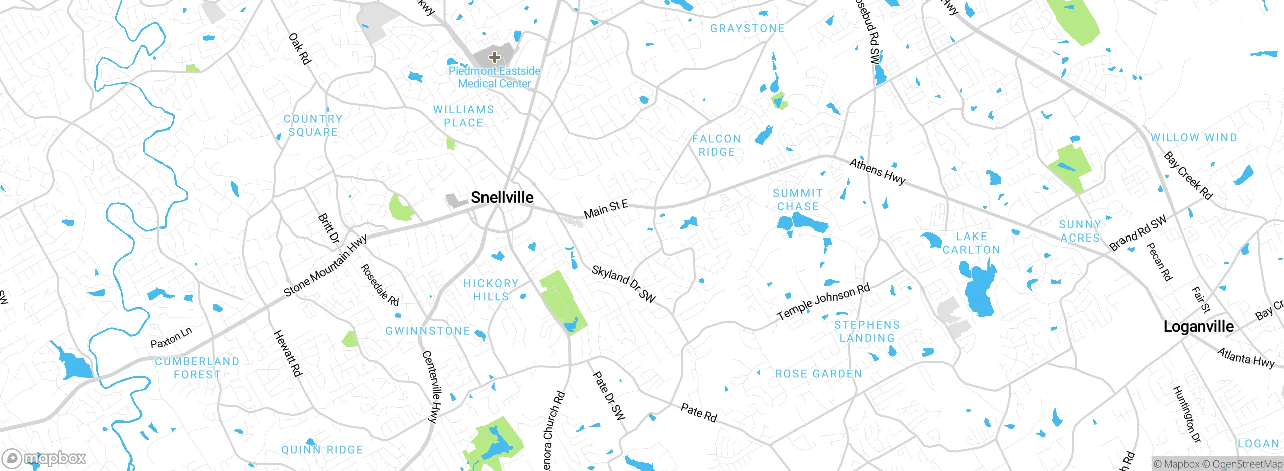 Map showing approximate location