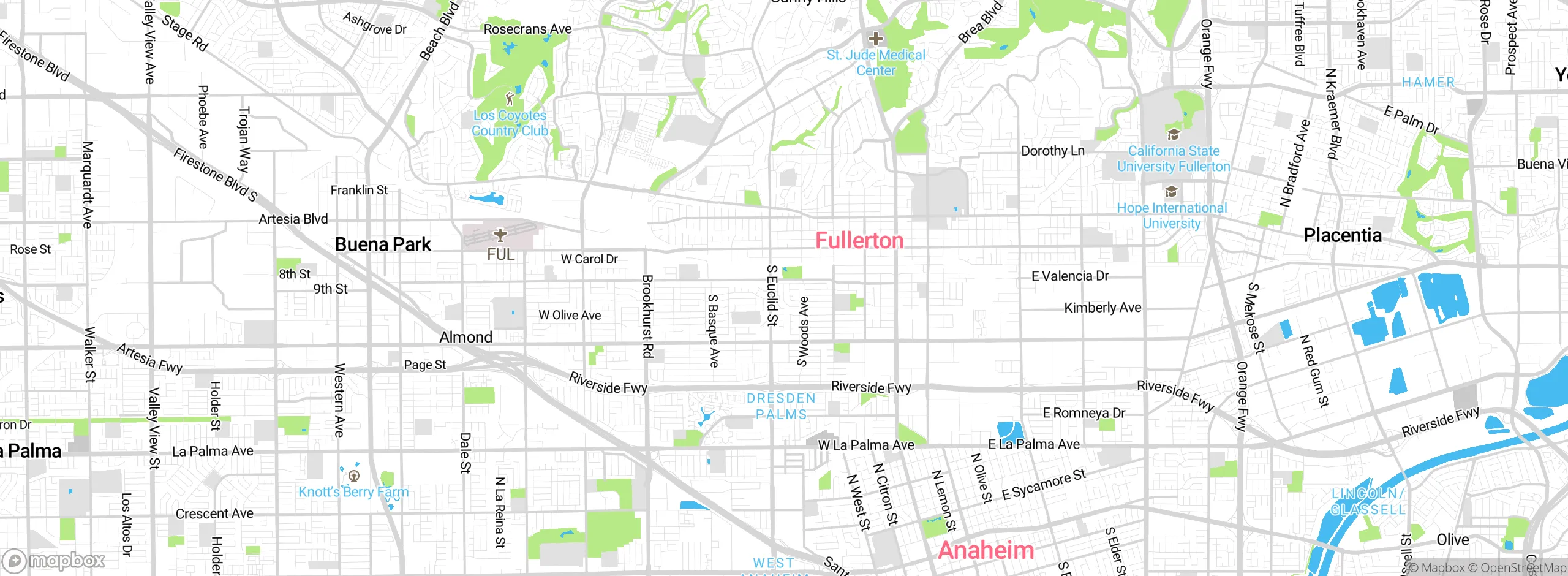 Map showing approximate location