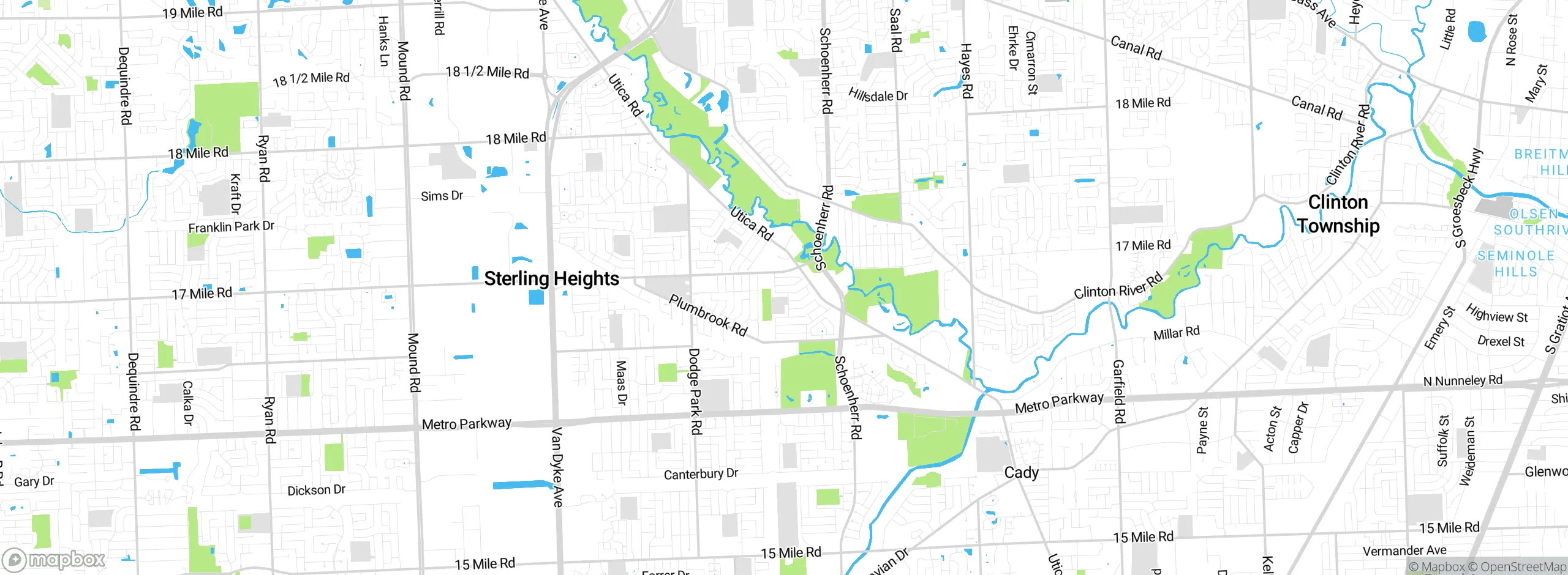 Map showing approximate location