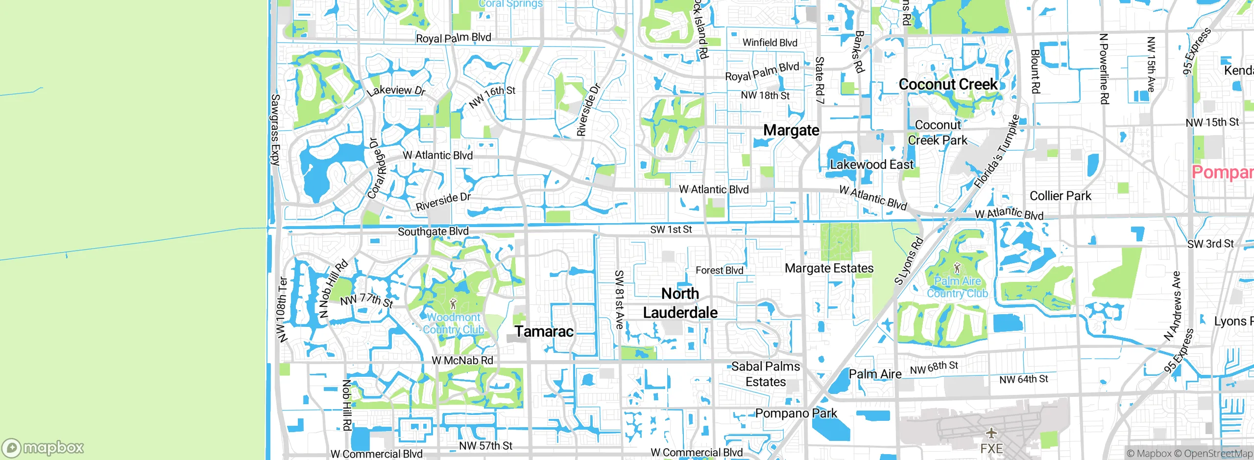 Map showing approximate location