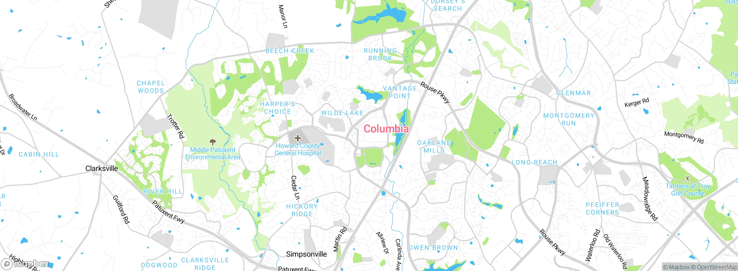 Map showing approximate location