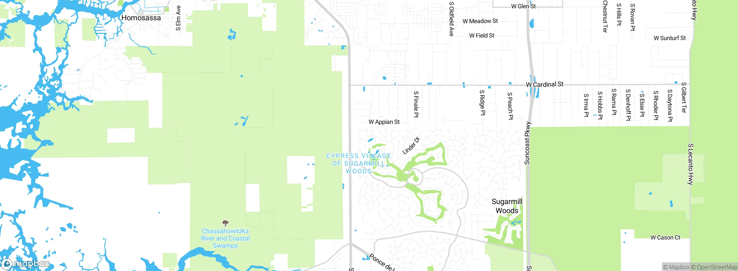 Map showing approximate location