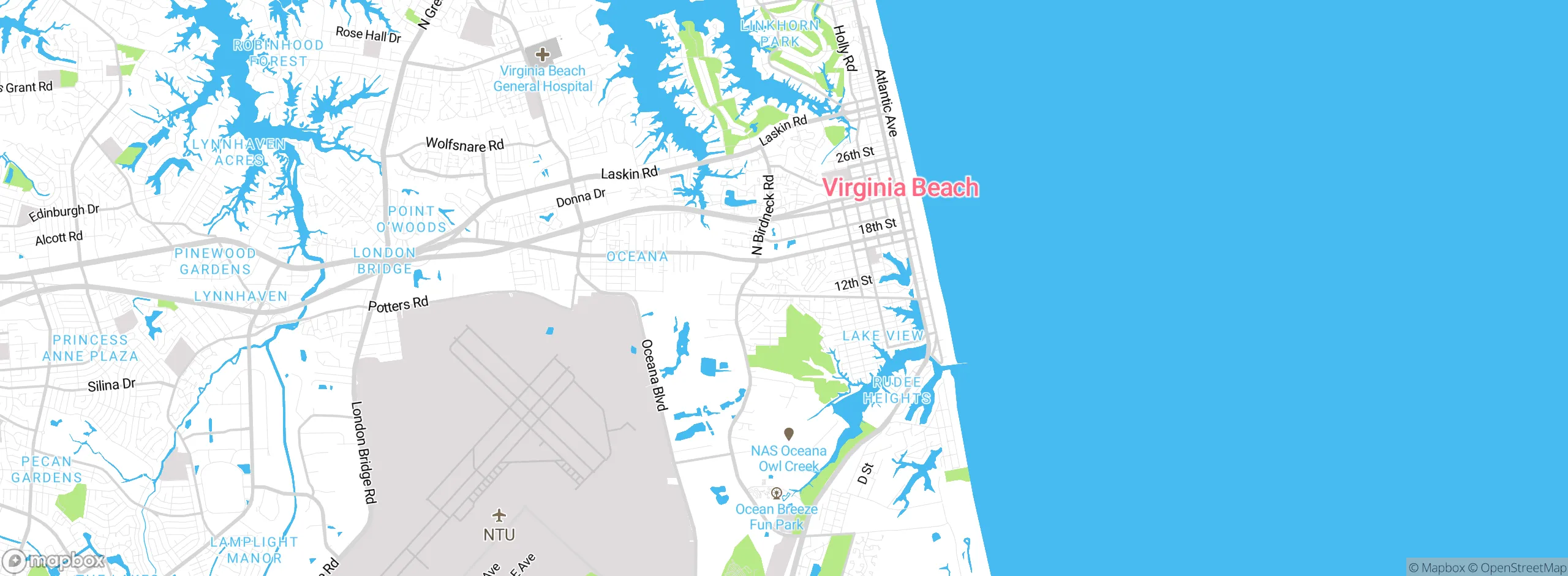 Map showing approximate location