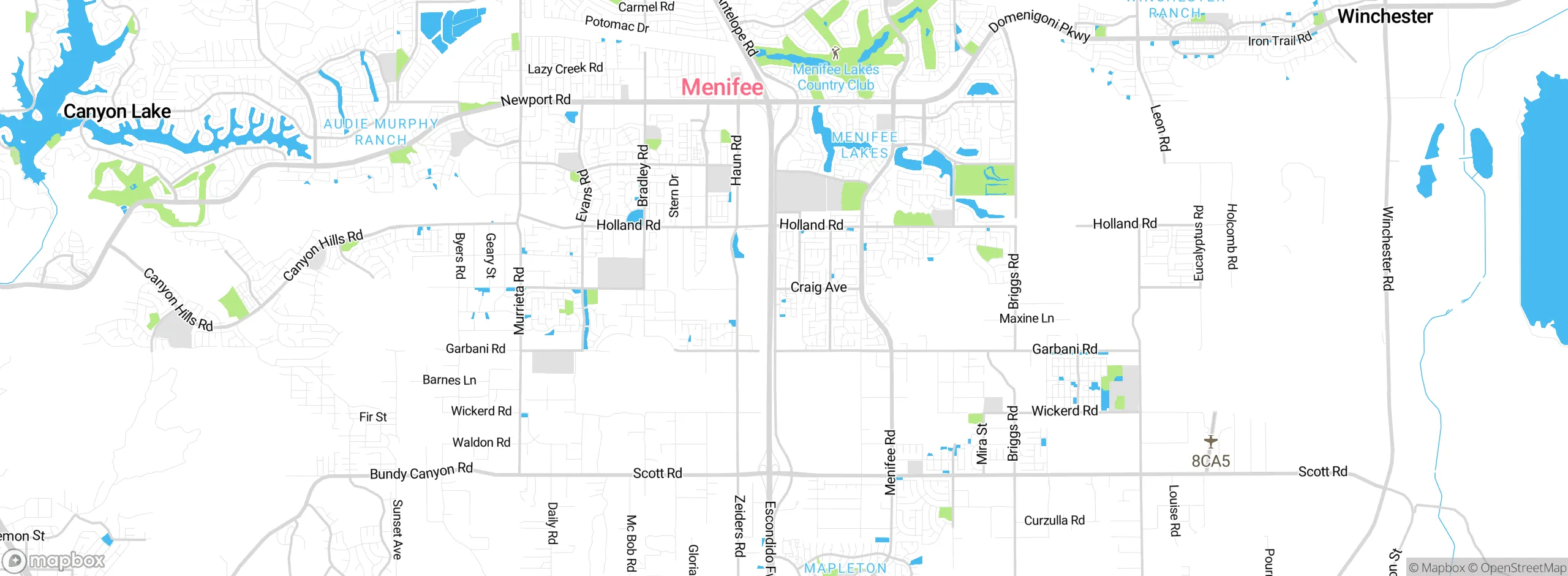 Map showing approximate location