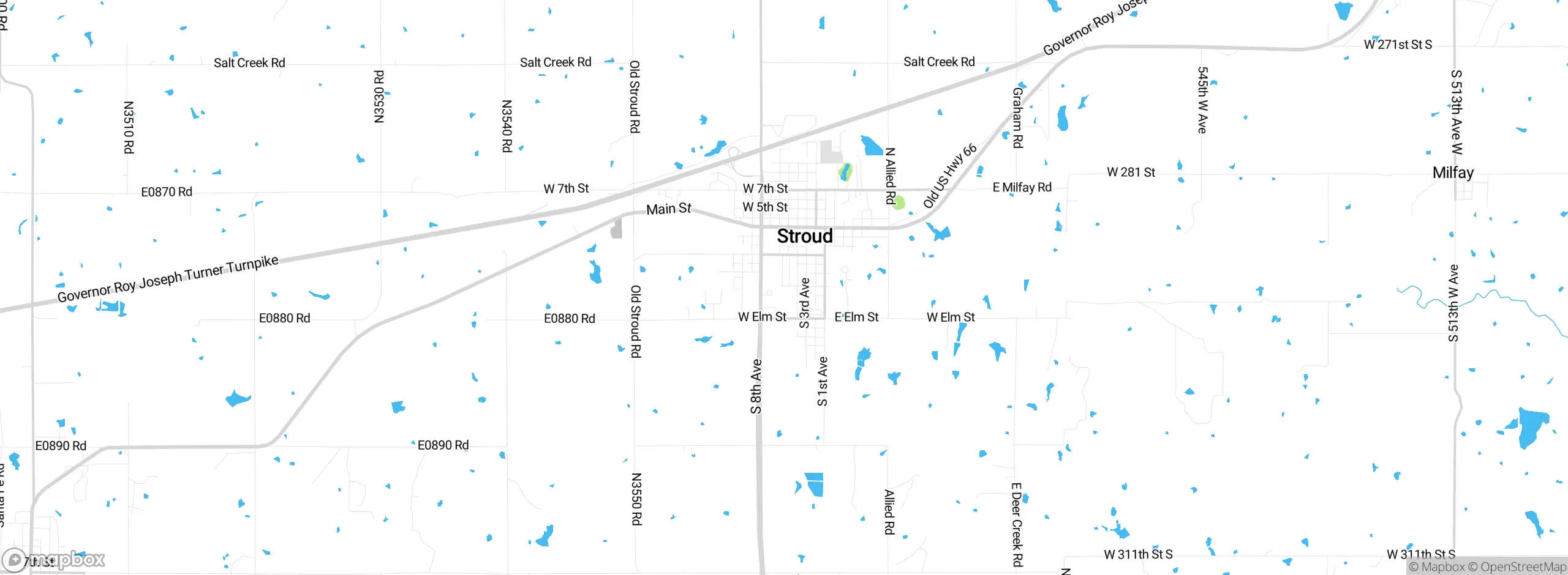 Map showing approximate location