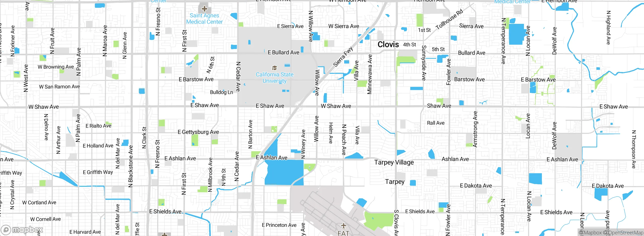 Map showing approximate location