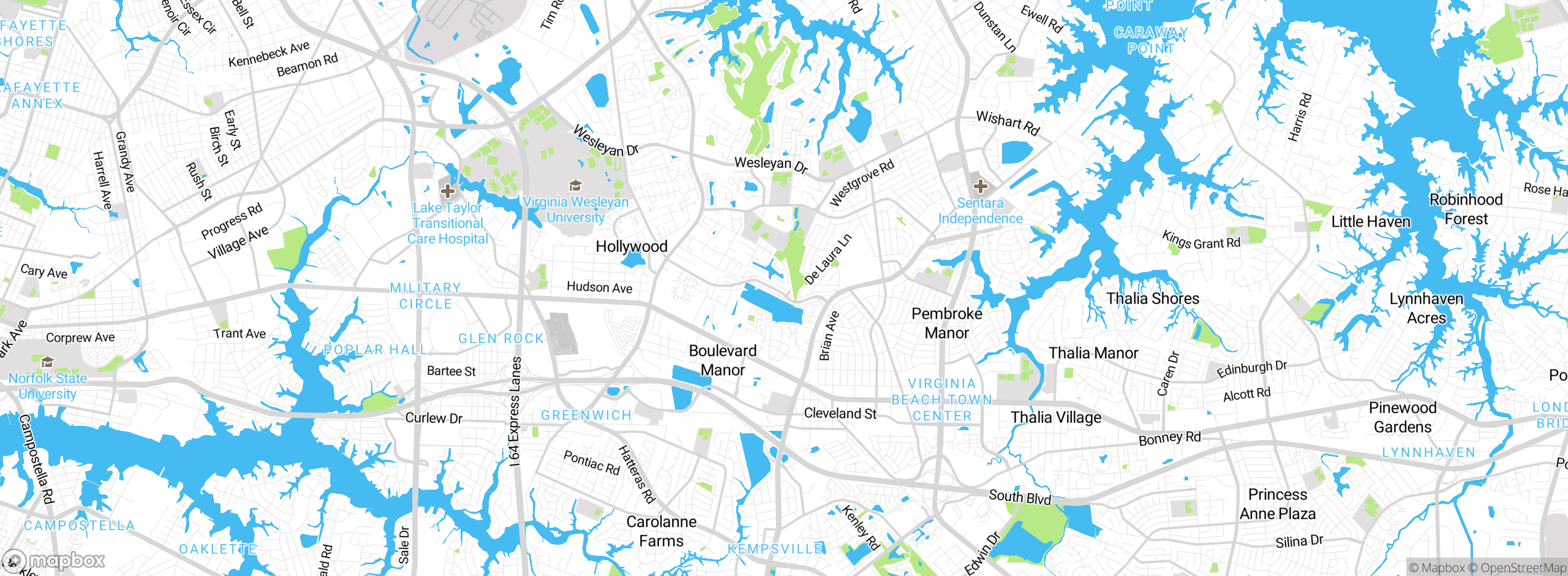 Map showing approximate location