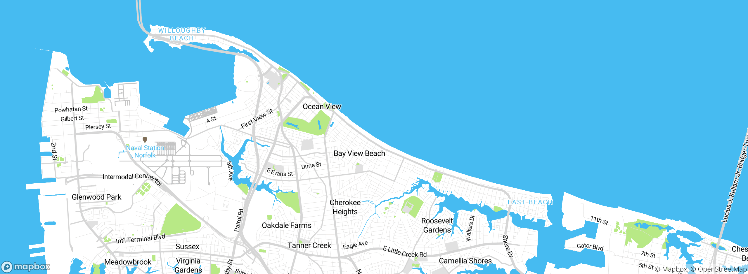 Map showing approximate location