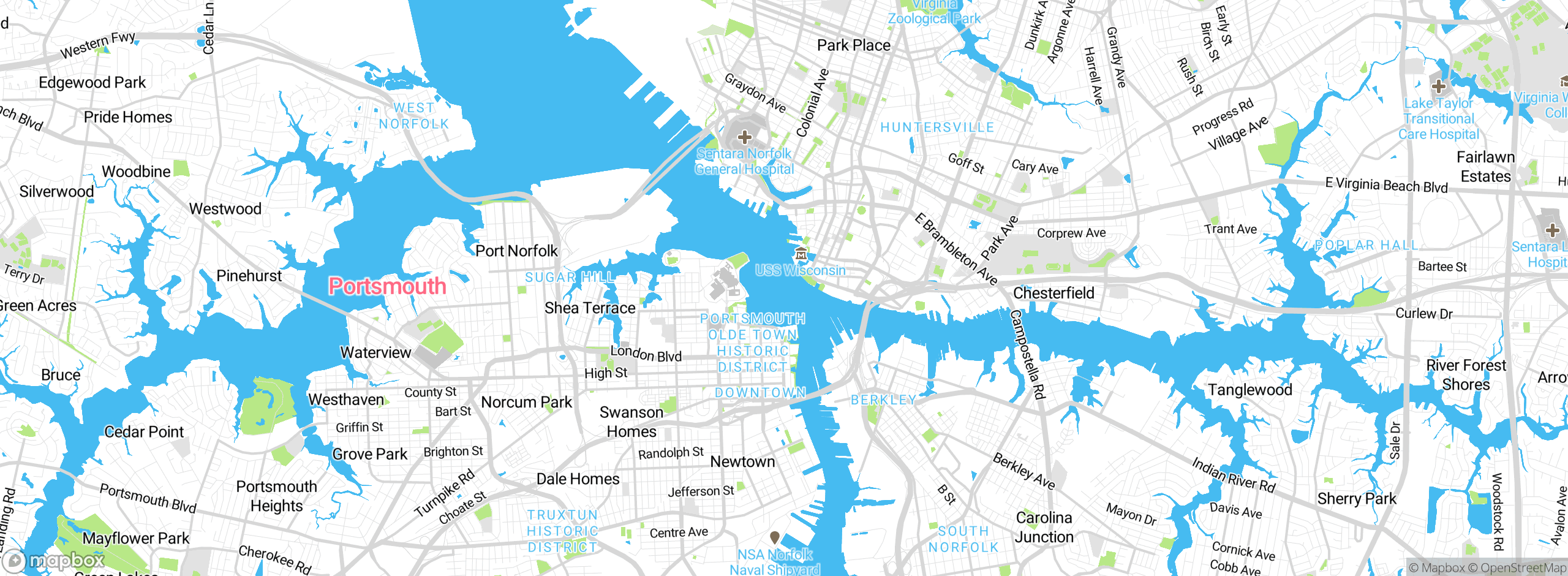 Map showing approximate location