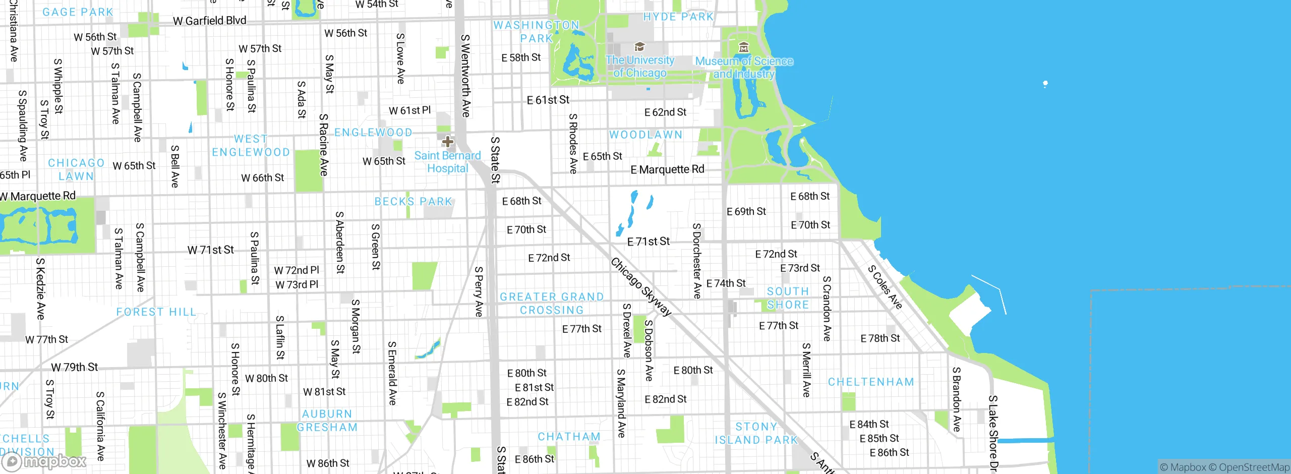 Map showing approximate location