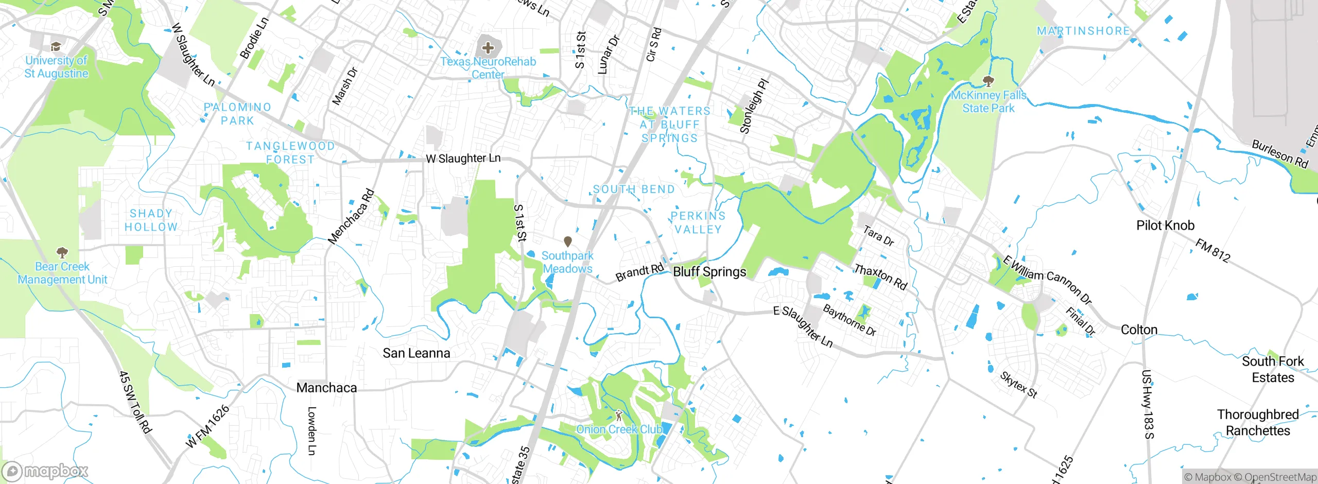 Map showing approximate location